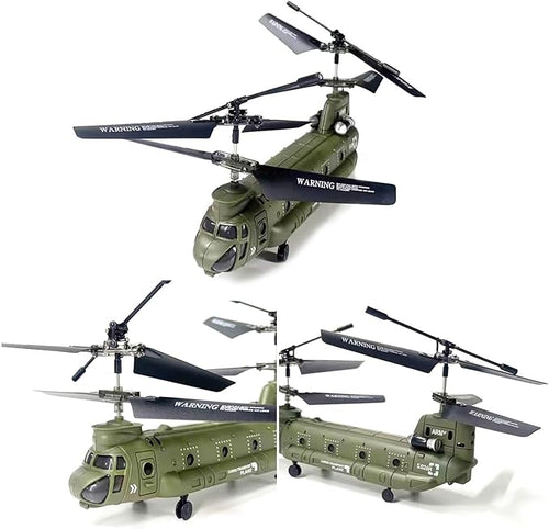 2.4G 3CH RC Helicopter S026H Military Transport RC Helicopter with Altitude Hold One Key Take Off/Landing LED Light Low Battery Reminder Gyro for Teens Beginners and Adults
