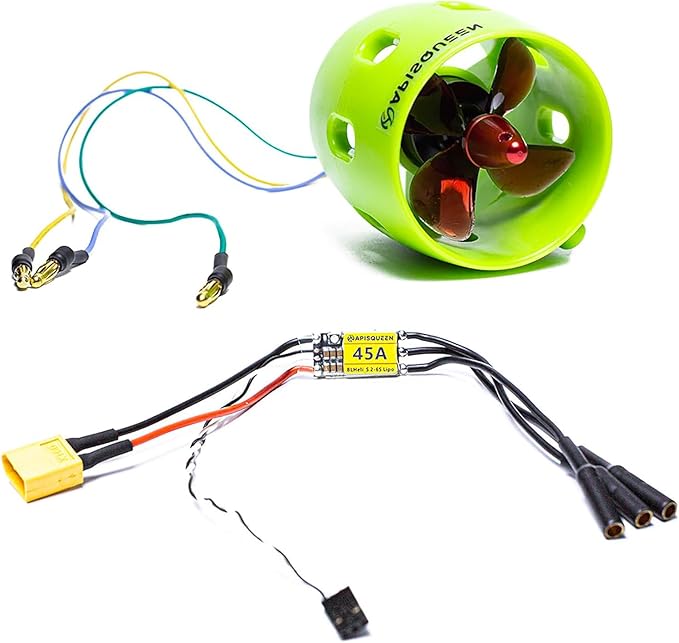 U1 Underwater Thruster with 45A Bi-Directional ESC12V~16V 2Kg Thrust Brushless Underwater Subsea Thruster/Propeller for ROV Boat（CW）