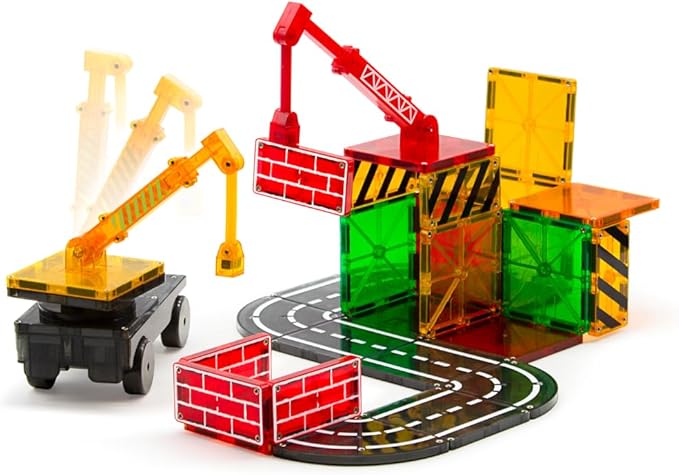 MAGNA-TILES Builder 32-Piece Magnetic Construction Set The ORIGINAL Magnetic Building Brand