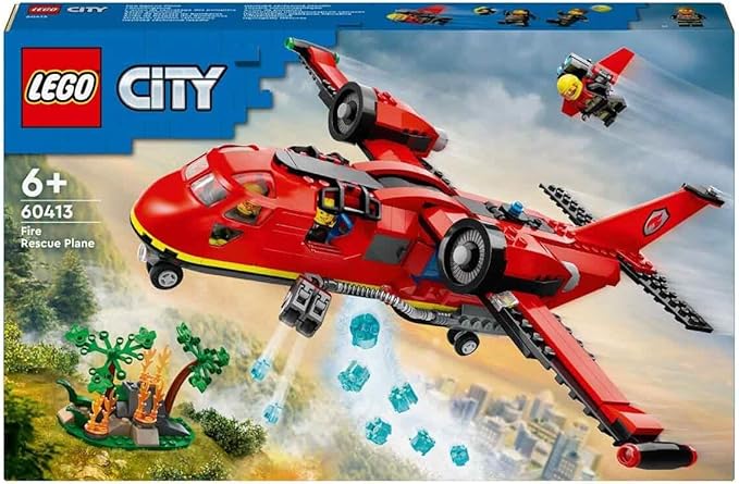 LEGO 60413 City Löschflugzeug 3 Minifiguren 2 Löschkanonen Waldbrandkulisse