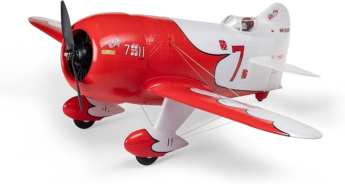 E-flite RC Airplane Gee Bee R-2 1.0m BNF Basic (Transmitter Battery and Charger NOT Included) with AS3X+ and Safe Select EFL020550