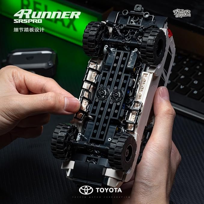 Toyota 4Runner SR5PRO Car Building with Collectible Display Container TOYOTA Officially Licensed SUV Compatible with Speed Champion Building Toys for Adults and Kids Boys Ages 8-16(540PCS)