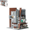 PANTASY Architecture Studio Building Set Korean MOC Artist Ohsojang Collaboration Modular 3-Story Modern Office with LED Lighting Urban Street Scene Brick Model with 5 Minifigures