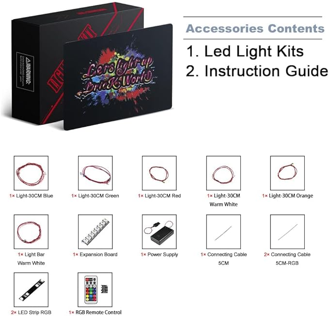 BrickBling Electric Light Multi-Color Changeable Base Shining Stones Perfect for Display Compatible with LEGO 76223