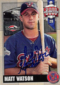Sports Memorabilia Autograph Warehouse 245016 Matt Watson Autographed Baseball Card - Montreal Expos FT 2000 Team Best Minor League Rookie - No. 94
