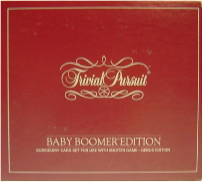 Trivial Pursuit Baby Boomer Edition Subsidiary Card Set For Use With the Master Game - Genus Edition