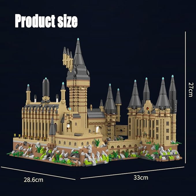 Architecture Set Harry Castle Micro Building Blocks Set（5400PCS） - Architectural Model Toys Gifts for Kid and Adult