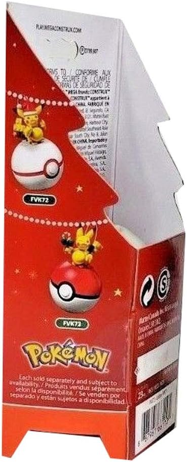 Mega Construx Pokemon Santa Pikachu Building Set