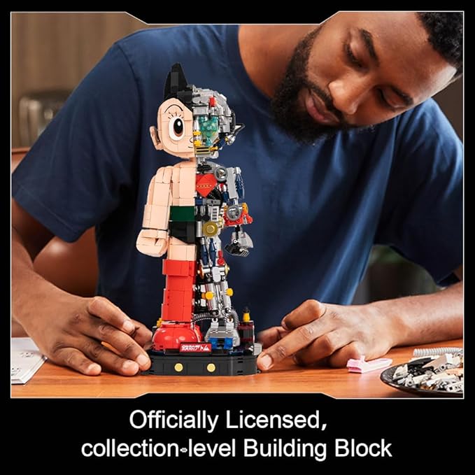 PANTASY Astro Boy Building Set Mechanical Clear Ver – Official Licensed Classic Anime Figure Brick Model Collectible Robot Display Toy for Adults and Fans Creative Construction Kit
