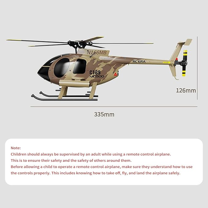 C189 Remote Control Helicopter 2.4G 6CH UAV 1:28 Brushless Motor RC Helicopter Single Blade Flybarless Remote Helicopter RTF with Optical Flow Localization 2 Battery - Red
