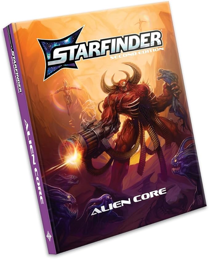 Starfinder Alien Core Hardcover - Complete Monster Manual with 200+ Creatures Like Dragons and Robots Second Edition