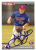 Autograph Warehouse 244893 Josh Labandeira Autographed Baseball Card - Montreal Expos44 FT 2004 Topps Total First Year - No. 857 Rookie