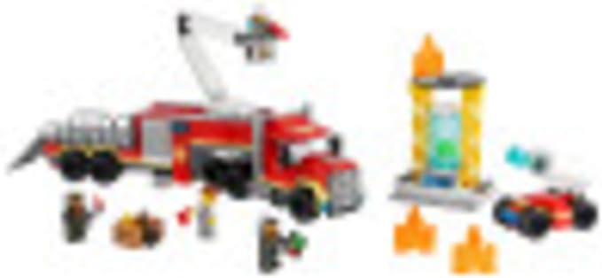 LEGO City Fire Command Unit 60282 Building Kit Fun Firefighter Toy Building Set for Kids New 2021 (380 Pieces)