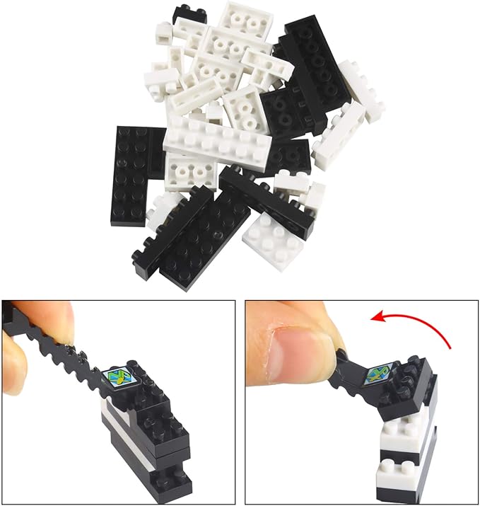 Larcele Micro Dog Building Blocks Set Pet Mini Building Toy Bricks Kit950 Pieces KLJM-02 (Border Collie)
