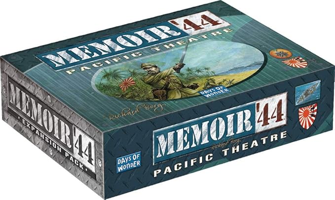 Asmodee Memoir '44 Pacific Theatre Board Game Expansion - Unleash New Frontiers of World War II Battles Strategy Game for Kids &amp Adults Ages 8+ 2 Players 30-60 Minute Playtime
