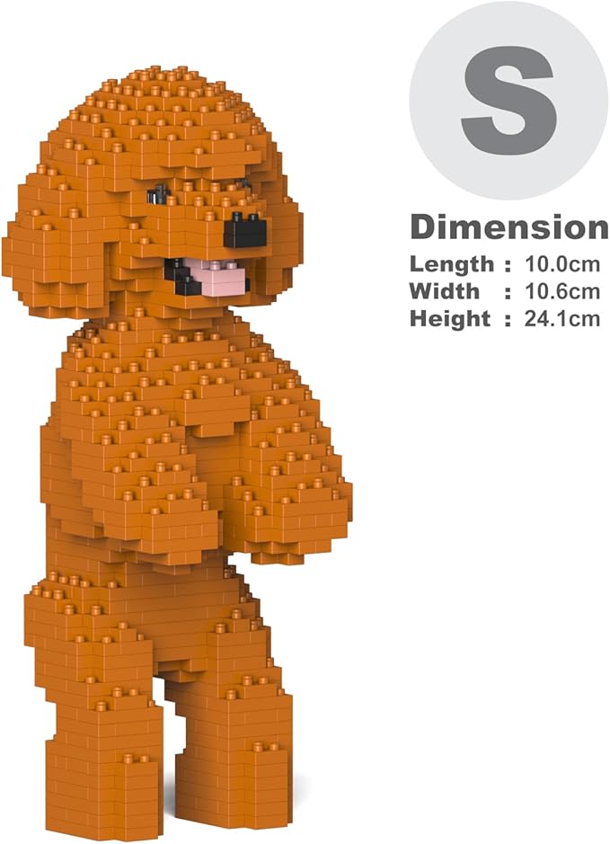JEKCA Toy Poodle 04S-M04 | Dog Plastic Building Blocks | Age 14+