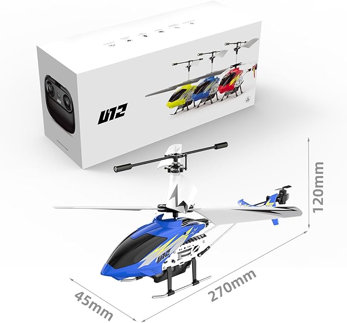 Cheerwing U12 Remote Control Helicopter with Altitude Hold Mini RC Helicopter for Adults Kids One Key take Off/Landing and 2 Batteries
