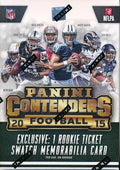 2015 Panini Contenders Football Factory Sealed Blaster Box with EXCLUSIVE ROOKIE TICKET SWATCH MEMORABILIA Card! Look for Rookies &amp Autographs of Jameis Winston Marcus Mariota &amp Many More!