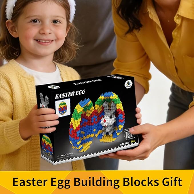 Easter Egg Building Animal Sets Extremely Challenging STEM Building Blocks Decor for Adults Kids Micro 3D Educational Toys for Boys Girls Ages 14 and Up 636 Pieces