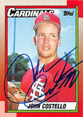 Sports Memorabilia Autograph Warehouse 246363 John Costello Autographed Baseball Card - St Louis Cardinals 1990 Topps - No. 36