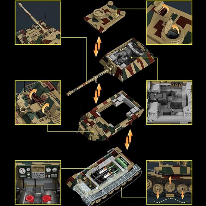 Military Armored Tank Vehicle Building Block Set (C6)