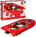 BRIO 34017 Pinball Game - Classic Vintage Arcade Style | Engaging Brain Game for Kids and Adults | Ideal Gift for Ages 6 and Up Red