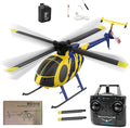 RC ERA C184 MD500 RC Helicopter for Adults 2.4G 4CH 6-Axis Gyroscope Stabilized Helicopter RTF Remote Control Electric Aircraft with Optical Flow for Beginners - 1PCS Battery