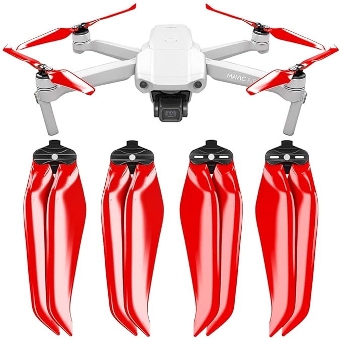 Master Airscrew Stealth Propellers for DJI Mavic Air 2 - Red 4 pcs
