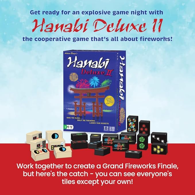 R&ampR Games Hanabi Deluxe II Strategy Game