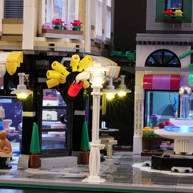 BRIKSMAX Led Lighting Kit for Assembly Square - Compatible with Lego 10255 Building Blocks Model- Not Include The Lego Set