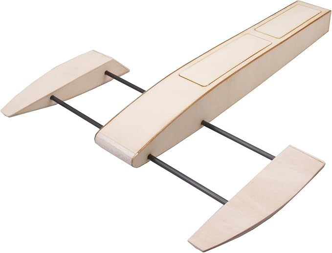 Viloga RC Boat Kit for Pools and Lakes 495mm Outrigger Wooden Shrimp Boat DIY Brushless RC Boats for Adults (B068 Not Including TX&ampRX)