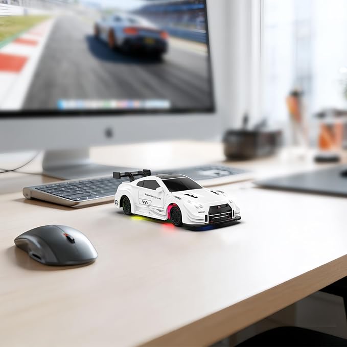 RC Drift Car 1/43 Mini RC Drift Car with Gyro 2.4GHz Full Proportional Control 20M/H 4WD High Speed Remote Control Alloy LED Lights &amp Drift Tires Toys Gift for Adults Boys and Girls