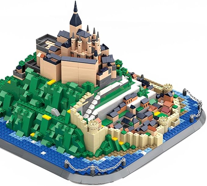1392Pcs Mont Saint Michel France Building Set World Landmark Architecture Model Collectible Toy for Kids and Adults