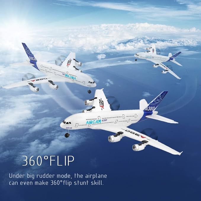GoolRC RC Airplane WLtoys XK A120 A380 Aircar Model Plane 3CH 2.4G Remote Control Airplane EPP Fixed-Wing RC Aircraft RTF Toy for Adults