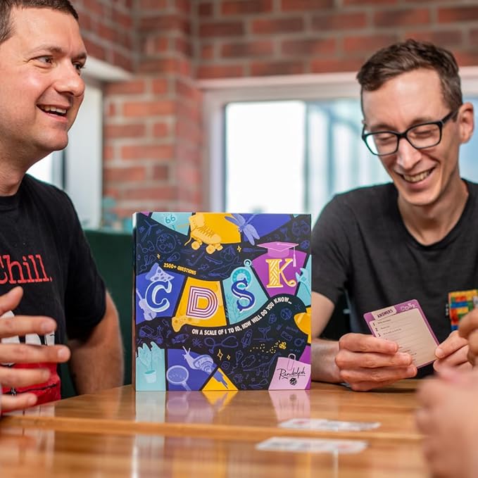 Randolph CDSK | Fun Trivia Party Game for Teens and Adults | Great for Game Nights and Large Groups | Two Player or Team Challenge | 2500+ Trivia Questions | Ages 14+ | 2 to 16 Players | 45 Minutes