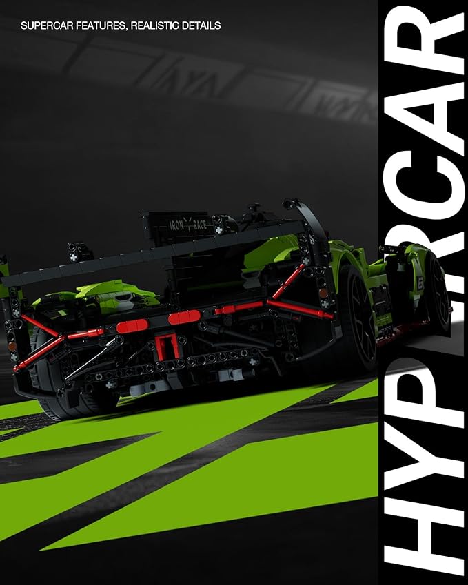 Nifeliz S63 Hypercar Model Building Set 1:8 Scale Collectible Racing Car for Adults Build and Display Race Car Model for Home or Office Décor Gift for Motorsport Fans (3699 PCS NF10283)