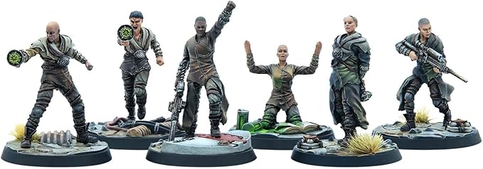 Modiphius Entertainment: Fallout: Wasteland Warfare - Children of Atom: Zealot Congregation - 6 Figures 32mm Unpainted Resin RPG Miniatures