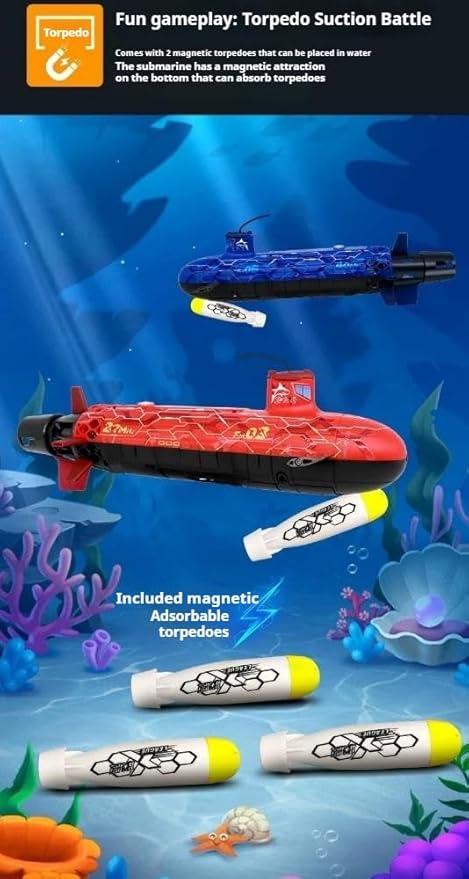 RC Boat Remote Control Seawolf Submarine Diving Racing Ship in Pools Lake Ponds Best Gift for Adults &amp Kids