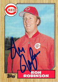 Sports Memorabilia Autograph Warehouse 249105 Ron Robinson Autographed Baseball Card - Cincinnati Reds 1987 Topps - No. 119