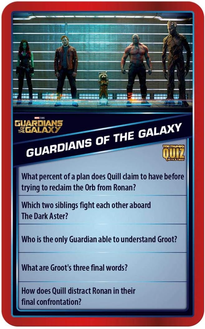 Top Trumps Marvel Cinematic Universe Quiz Game 500 Questions to Test Your Knowledge on Guardians of the Galaxy Avengers S.H.I.E.L.D Wakanda and More Gift and Toy for Boys and Girls Aged 8 Plus