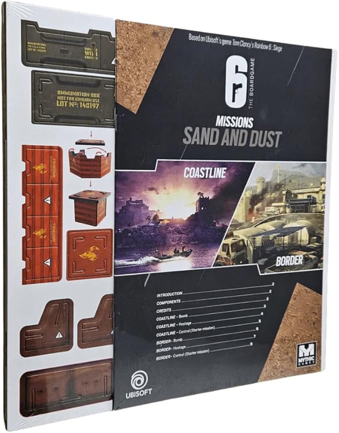 Mythic Games 6: Siege The Board Game Bundle: Concrete City - Map Pack 1 Dead End - Map Pack 2 Sand and Dust - Map Pack 3 (3 Items)