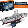 MISINI M7024 US Navy Warship Building Brick Set 1:300 Military Series Wasp-Class Amphibious Assault Ship 5220 Pieces Aircraft Carrier Collector's Toy Displayable MOC Adult Battleship Gift