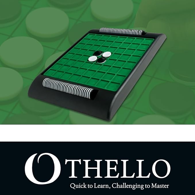 Othello Classic Strategy Board Game – Full Set for Two Players Perfect for Family Game Nights and Competitive Play