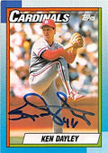 Sports Memorabilia Autograph Warehouse 248350 Ken Dayley Autographed Baseball Card - St Louis Cardinals 1990 Topps - No. 561