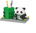 Panda Pen Holder Micro Mini Building Block Toy - Assemble Your Own Ideal for Students' Educational Fun and Office Workers' Desk Decoration
