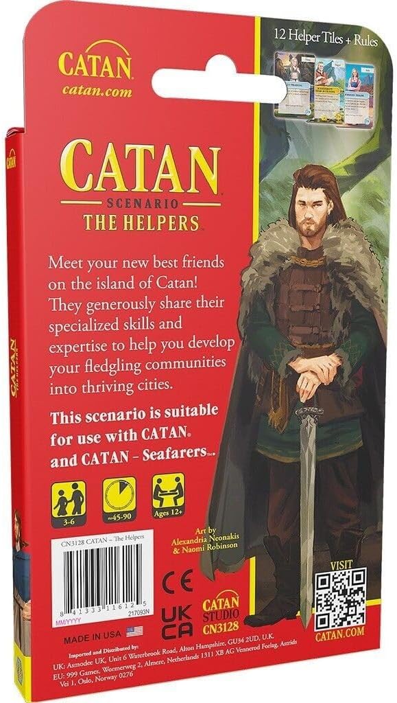 CATAN The Helpers SCENARIO EXPANSION | Strategy Board Game | Adventure Game | Family Game for Adults and Kids | Ages 12+ | 3-6 Players | Average Playtime 45-90 Minutes | Made by CATAN Studio
