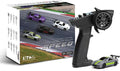 1:76 Turbo Racing Scale RC Sport Car Table Racing Remote Control Mini Model Car Full Proportional RTR Kit Toys (C73grey)