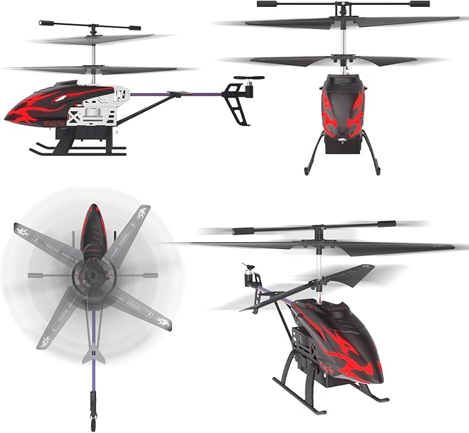 Remote Control Helicopter for Kids with 30-Minute Flight Time LED Light Effects Altitude Hold One-Key Takeoff/Landing for Boys and Girls Ages 6+ Perfect Christmas and Birthday Gifts