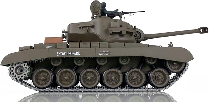 TOUCAN RC HOBBY US in Stock Henglong 1/16 Scale 7.0 Upgraded M26 Pershing RTR RC Tank 3838 Metal Tracks BB Airsoft That Shooting BB Bullets