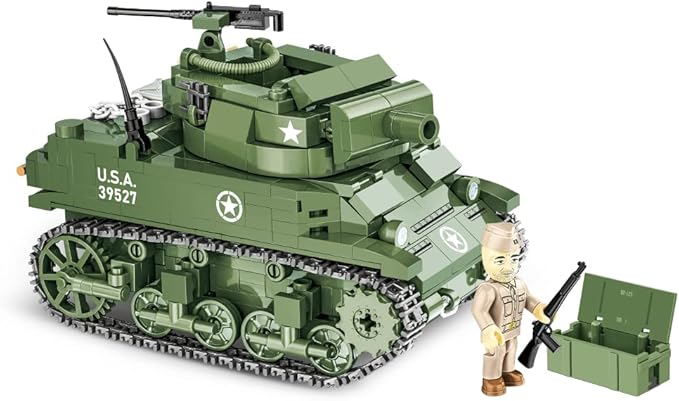 COBI Historical Collection World War II H.M.C M8 Scott Tank Building Set 525 Pieces